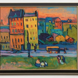 Wassily Kandinsky: Bild "Häuser in München" (1908)