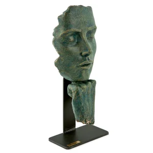 Angeles Anglada: Skulptur "Pause", Kunstguss Steinoptik