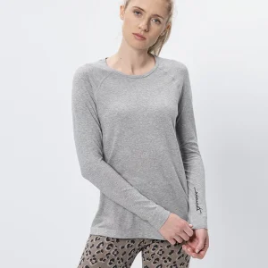 Basic Longsleeve Namaste Bio Baumwolle Polyester ♻️ - grau