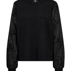 CHELO Strickbluse - Schwarz