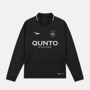 QUNTO Jersey Long Sleeve Black & Silver