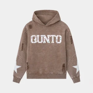 QUNTO Star Hoodie Brown