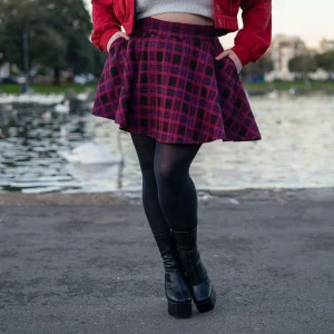 Karierter Mini-Tellerrock - Ember
