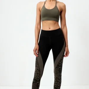 Leggings Carving Butterfly Tencel™ Bio Baumwolle - grün