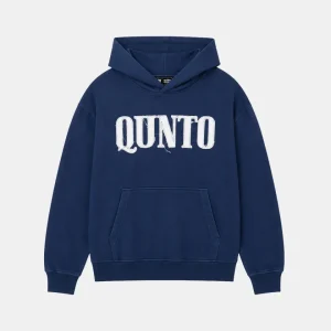 QUNTO C Logo Hoodie Blue