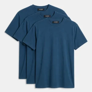 3ER SET REGULAR BASIC TEE (DARK BLUE)