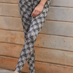 Yoga Leggings Spiritual Leopard Tencel™ Bio Baumwolle Luna - weiß