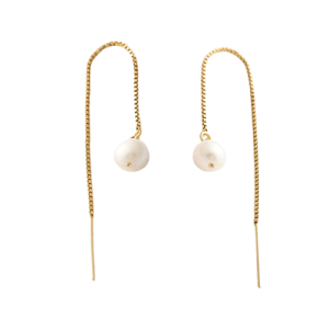 Threader Earrings Pearl
