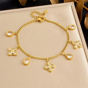 Anhänger Armband Kleeblatt