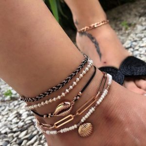 Fußkettchen Damen Gold