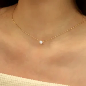 Halsband mit Diamant